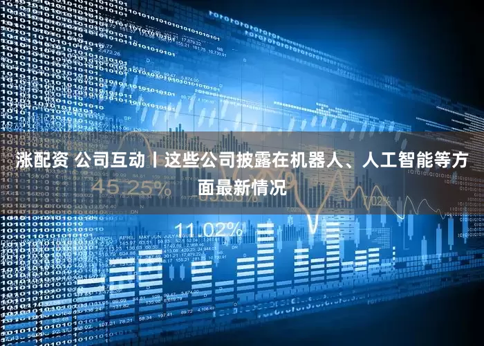 涨配资 公司互动丨这些公司披露在机器人、人工智能等方面最新情况